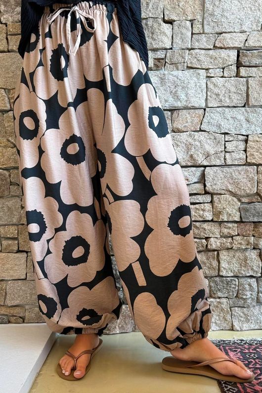 Carnaby Balloon Cuff Pant Black & Tan
